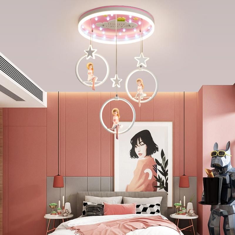 Nordic Girl Bedroom Decor LED Lights for Room Indoor Girl Room Chandelier Lighting (WH-MA-138)