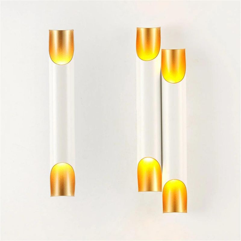 Modern Design Wall Lamps Rustic Sconce Lighting for Bedroom/ Living Room White+Gold Home Decoration Wall Lamp Indoor Modern