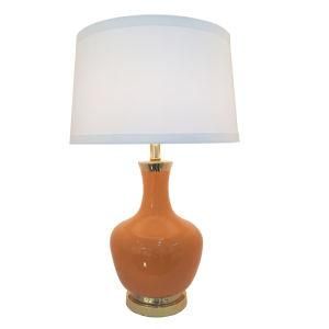 UL Modern Glaze Ceramic Table Lamp for Hotel Room with E26