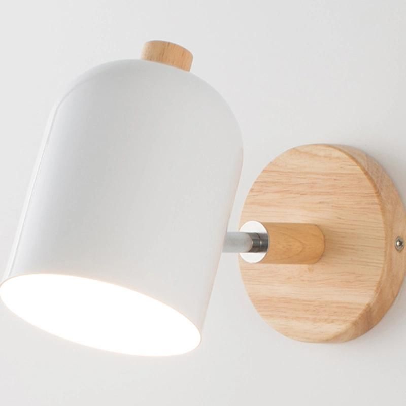Nordic Wooden Wall Lights Living Room Bedroom Bedside Wall Lamp (WH-OR-168)
