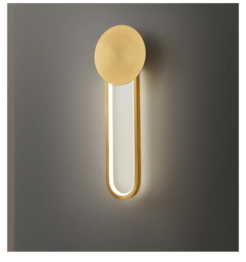 Modern Wall Lamp Lights for Bedroom Bedside Corridor Aisle Copper Wall Lamp (WH-OR-46)