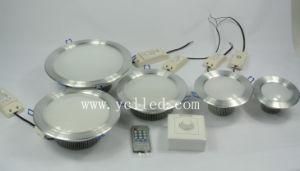 Dimmable 3W/5W/7W/12W/15W/18W LED Downlights Brushed Silver Series