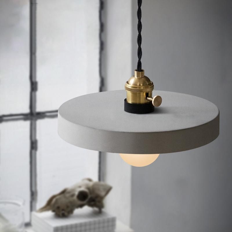 Nordic Industrial Cement Pendant Light Designer Suspension for Bedroom Dining Room Loft Pendant Lamp (WH-AP-207)