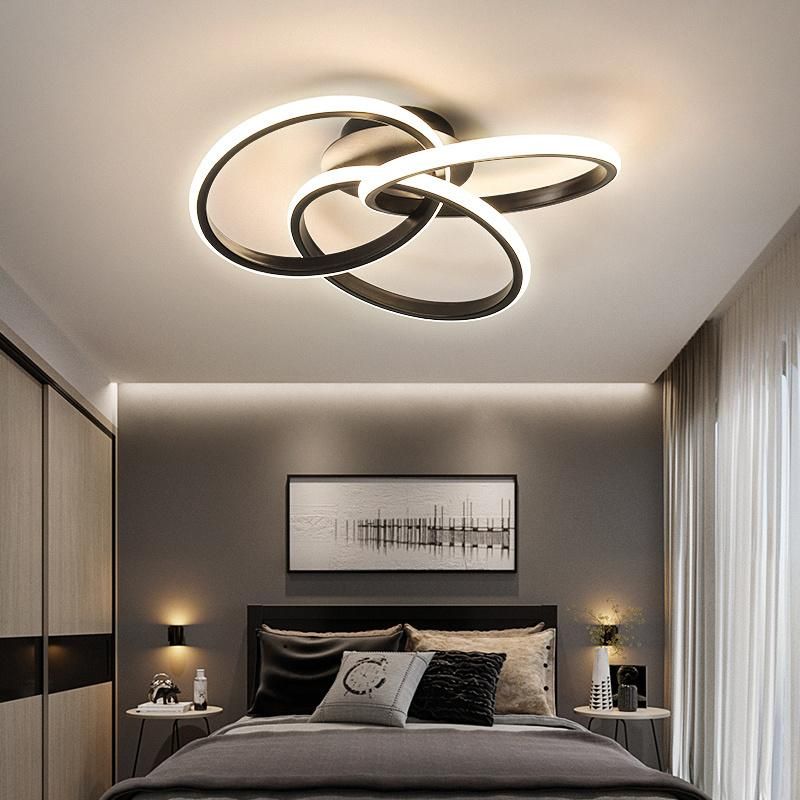 Art Superimposed Ring Design Ceiling Lamp Pendant Lamp Chandelier Bedroom Lamp