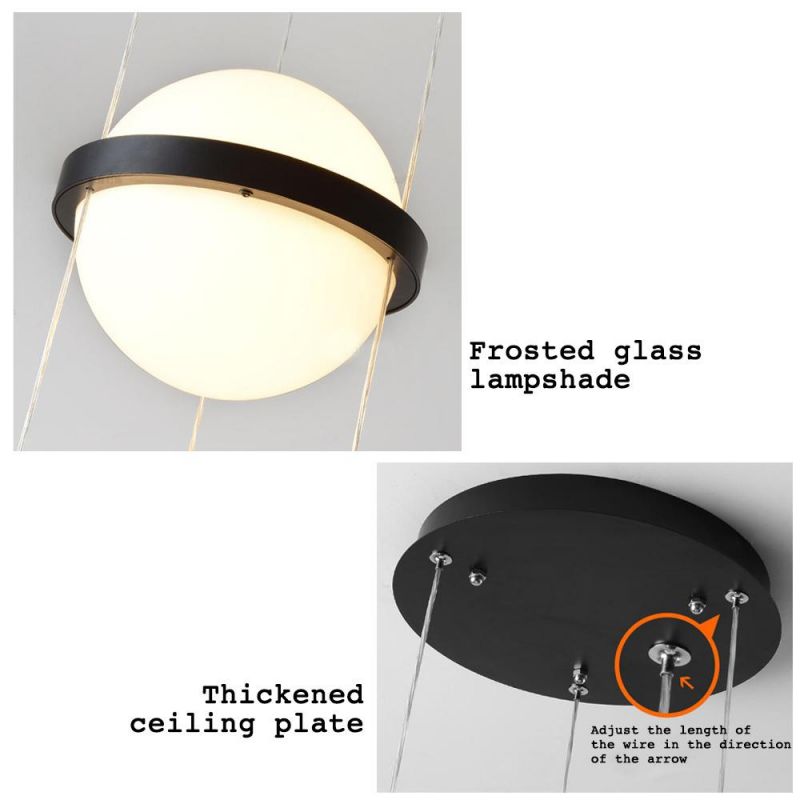 Plant Pendant Lights Modern Long Cord Plants Deco Chandelier Hanging Glass Ball Light (WH-GP-50)