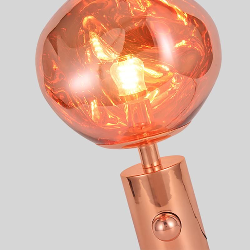 Red Nightstand Lamps Bedside Lamps Orange Table Lamp Shade Light