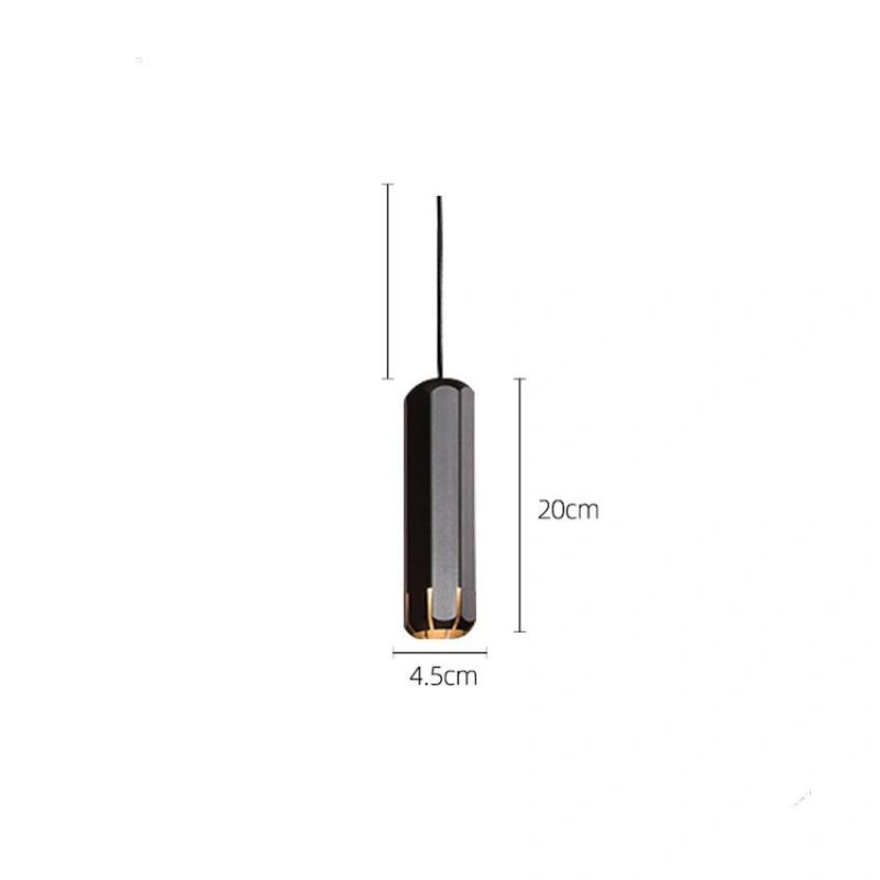 Nordic Long Pendant Light Design Gold Lamp Modern Aluminum Lights Dining Room Living Room Pendant Lamp (WH-AP-159)
