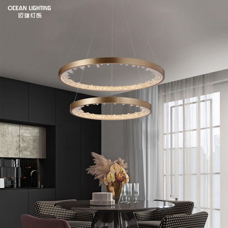 Modern Aluminum Iron Acrylic Pendant Light Indoor Decorative Pendant Lighting for Home Hotel