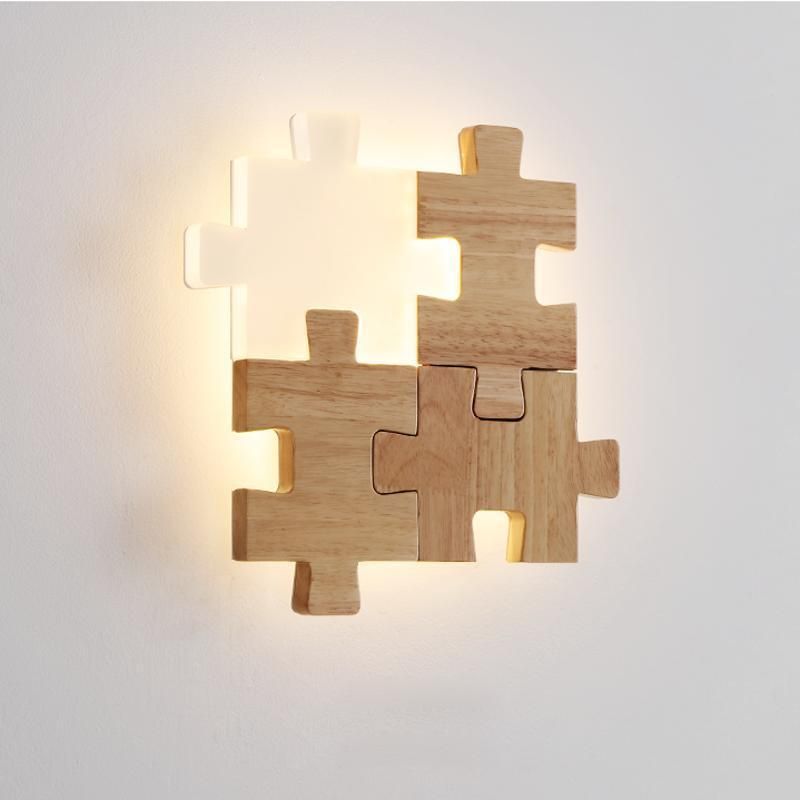 Aisle Bedside Modern Simple Lamp Creative Personality LED Puzzle Wall Light