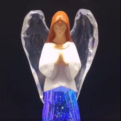 Glitter LED Lighted Christmas Angel Small Christian Gifts for Gc-Lw-0037