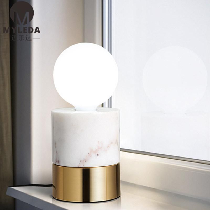 Hotel Bedroom Bedside Decorative Marble Table Lamp