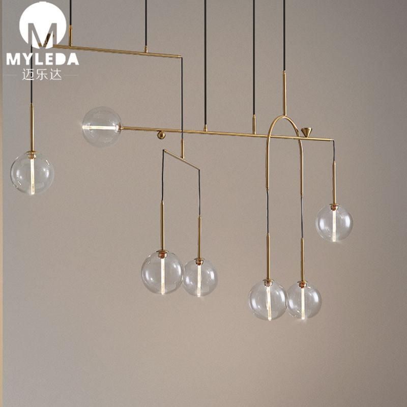 Modern Glass Indoor Chandelier Decorative LED Pendant Light