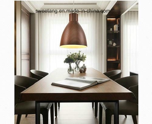 Modern Simple Indoor Lighting Pendant Lamp with Wood Color