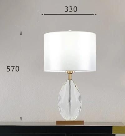 Light Luxury Crystal Table Lamp Decoration Post Modern Art Creative Fashion Simple Luxury Bedroom Living Room Study Bedside