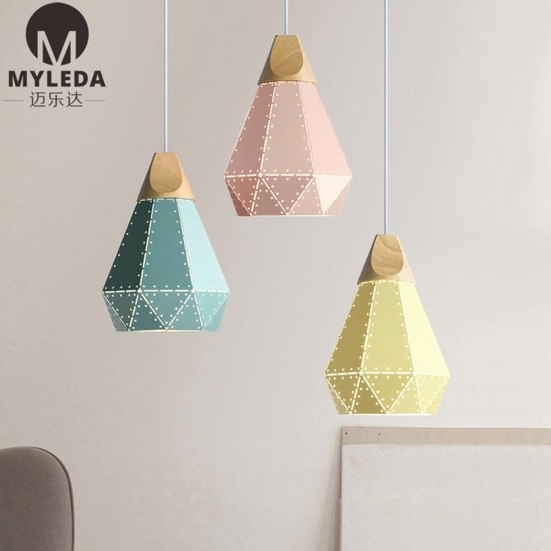 Nordic Macarons Living Room Pendant Hanging Chandelier Lamp