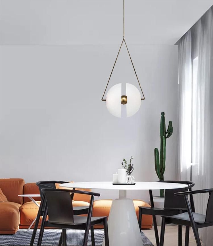 Nordic Ball Pendant Light LED Living Room Loft Minimalist Light Restaurant Bar Hotel Clothing Pendant Lamp (WH-AP-132)