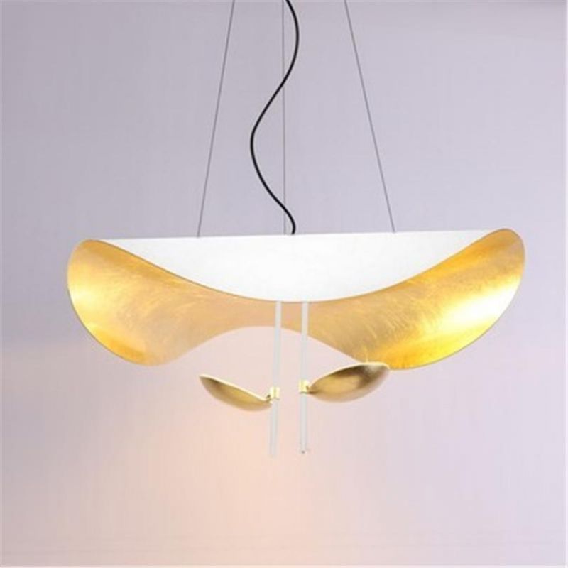 Postmodern Industrial Pendant Lamp Curved Surface LED Flying Light Decor Living Room Kitchen Pendant Light (WH-AP-239)