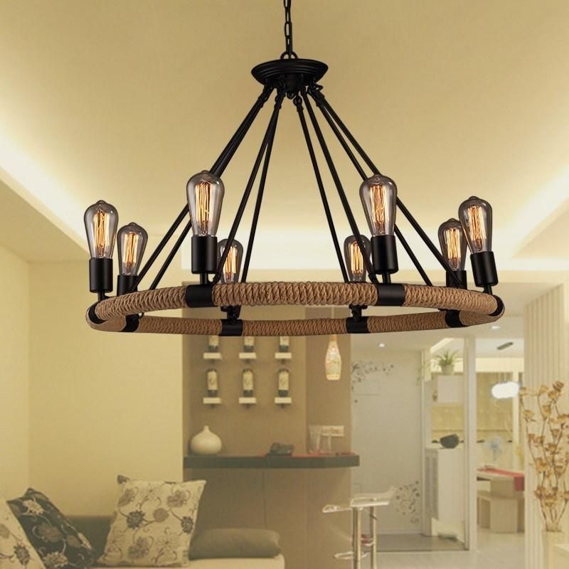Loft Rattan Pendant Light for Kitchen Bedroom Dining Room Lighting Fixtures (WH-VP-12)
