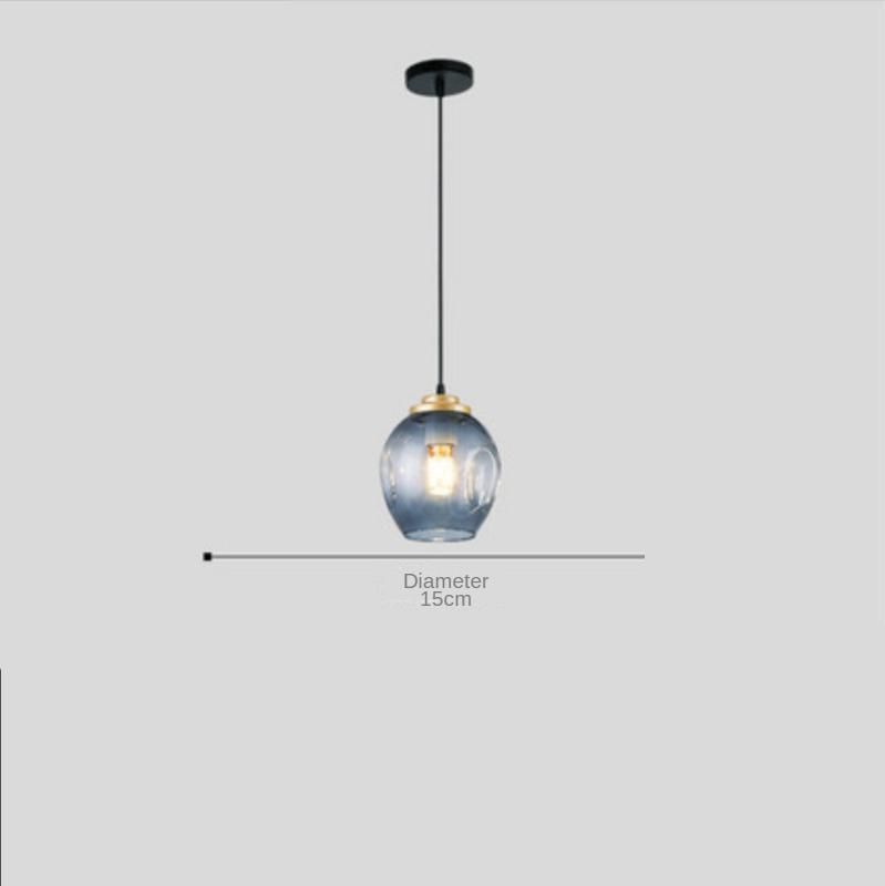 LED Pendant Lights Glass Living Room Light Fixture Dining Room Kitchen Hanging Lamp (WH-GP-66)