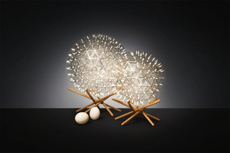 Modern Home Fashion Nice Gift Decorative Star Burst Stainless Steel Ball LED Table Lamp and LED Pendant Light for Bedroom