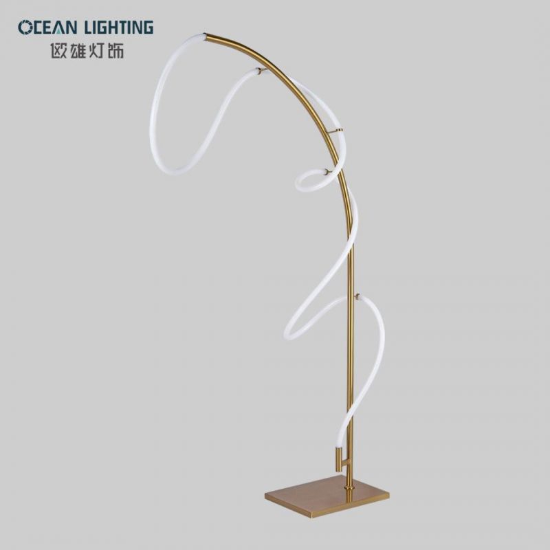 Modern Decorative Lighting Soft Inward Curve LED Lighting Floor Lamp