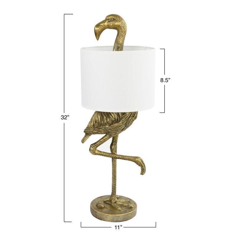 Nordic Flamingo Table Lamp Designer Villa Large Living Room Bedroom Animal Retro American Master Bedroom Decorative Bedside Lamp Table Lamp
