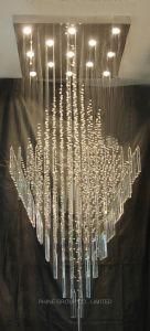 Conference Room Square Residential Decoration Clear Crystal Ceiling Lamp