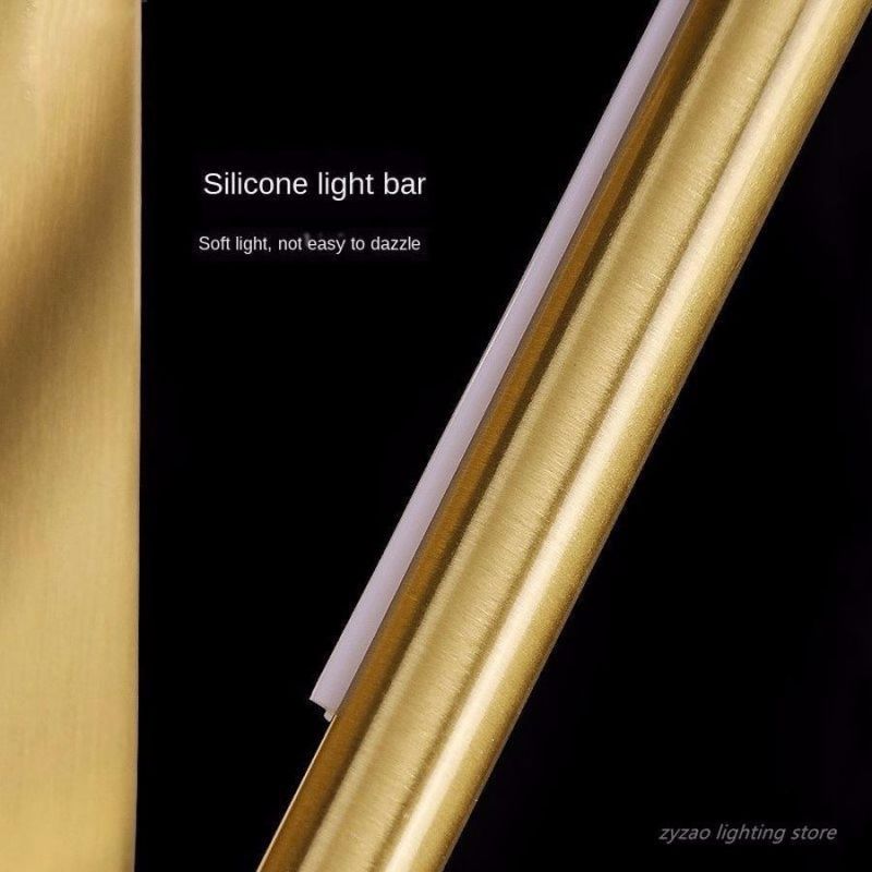 Nordic Corridor All Copper Simple Line Wall Lamps Post-Modern Bedroom Bedside Wall Decor LED Wall Lights Living Room Stair Lamps