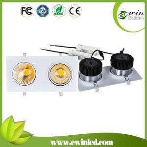 2*40W Square LED Downlight with CE RoHS