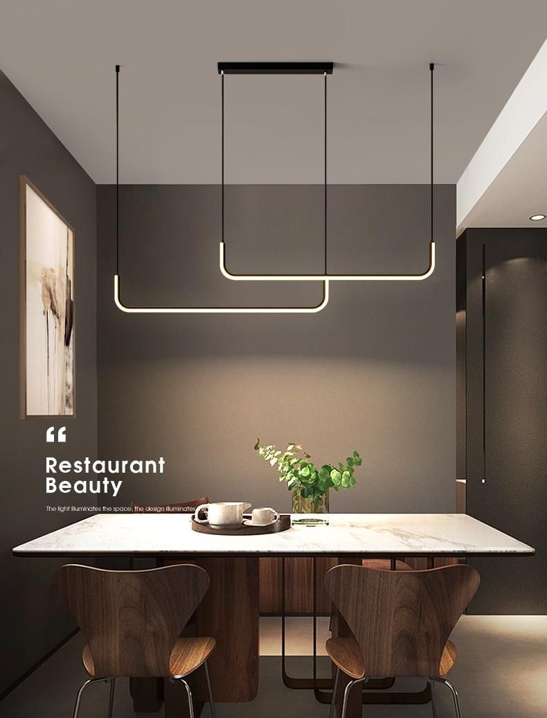 Home Indoor LED Pendant Light Hanging for Bar Dining Room Longer Length Light Decoration