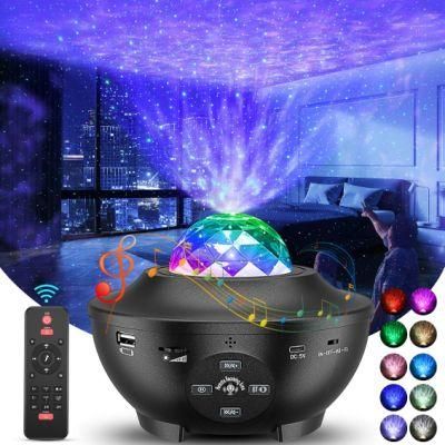 Goldmore2 Galaxy Projector with Remote Control LED Night Lamp Speaker