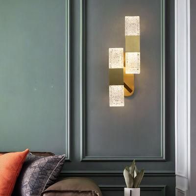 Light Luxury Copper Wall Lamp Living Room American Simple Dining Room Bedroom Bedside Light