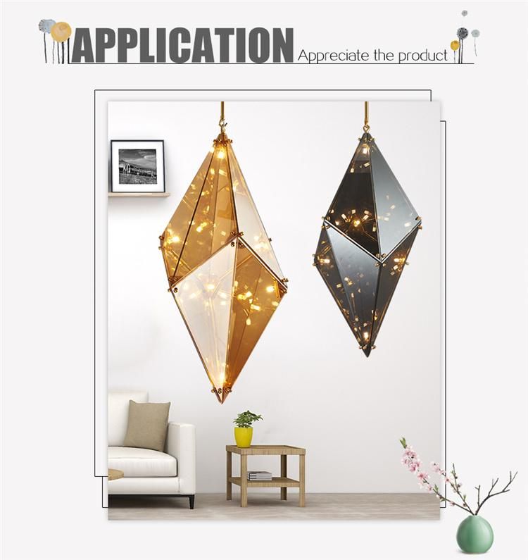 Decorative Glass Simple Creative Replica LED Pendant Lighting