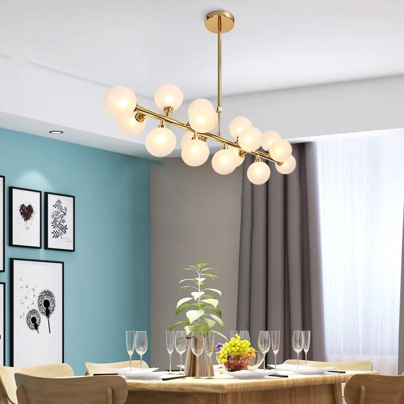 Gold Pendant Light Living Room Decor G4 Bulb Adorabelle Molecular Design Multi Ball Chandelier Pendant Light (WH-AP-356)