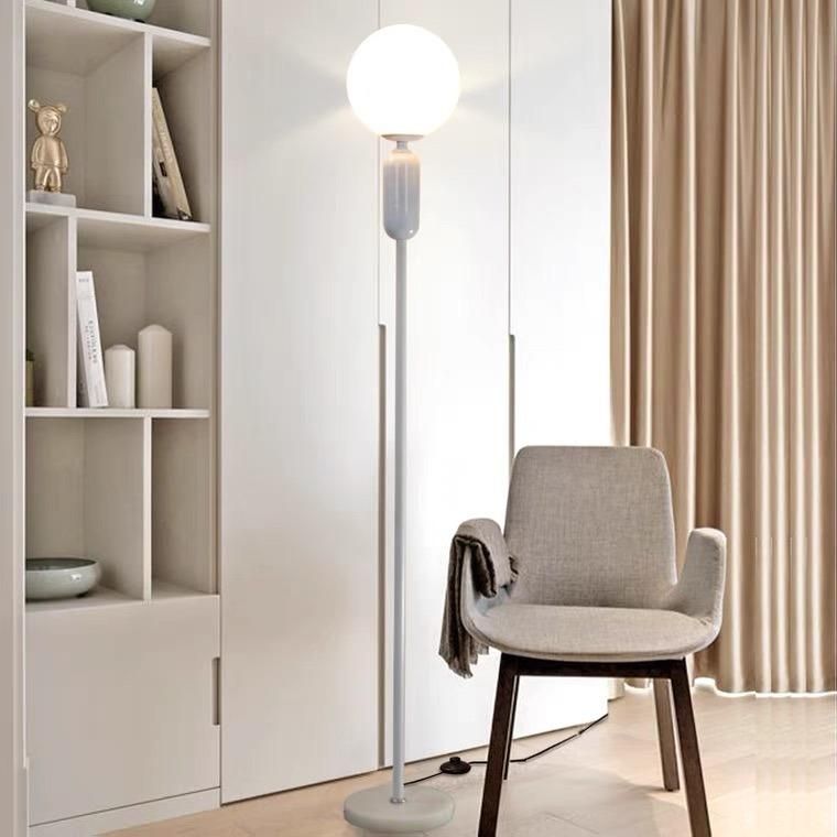 Vertical Floor Lamp Post Modern Simple Living Room Bedroom Vertical Lamp American Nordic Style Creative Simple Study Desk Lamp