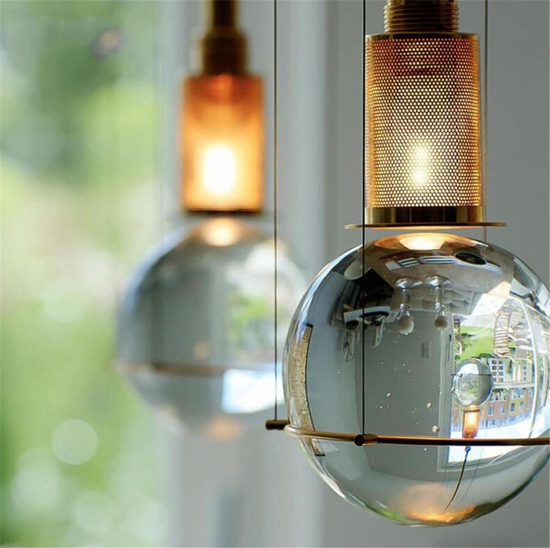 Modern Hanging Beautiful Globe Blown Glass Pendant Lights
