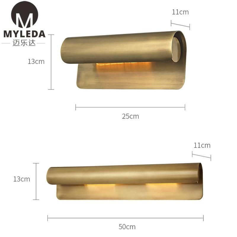 Solid Brass Hand Polished Brass Sconce Wall Light