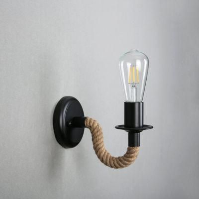 Retro Hemp Rope Wall Lamp