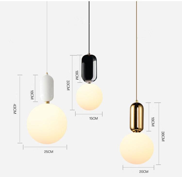 Zhongshan Lighting Home Restarant Industrial Glass Lamp Pendant Light