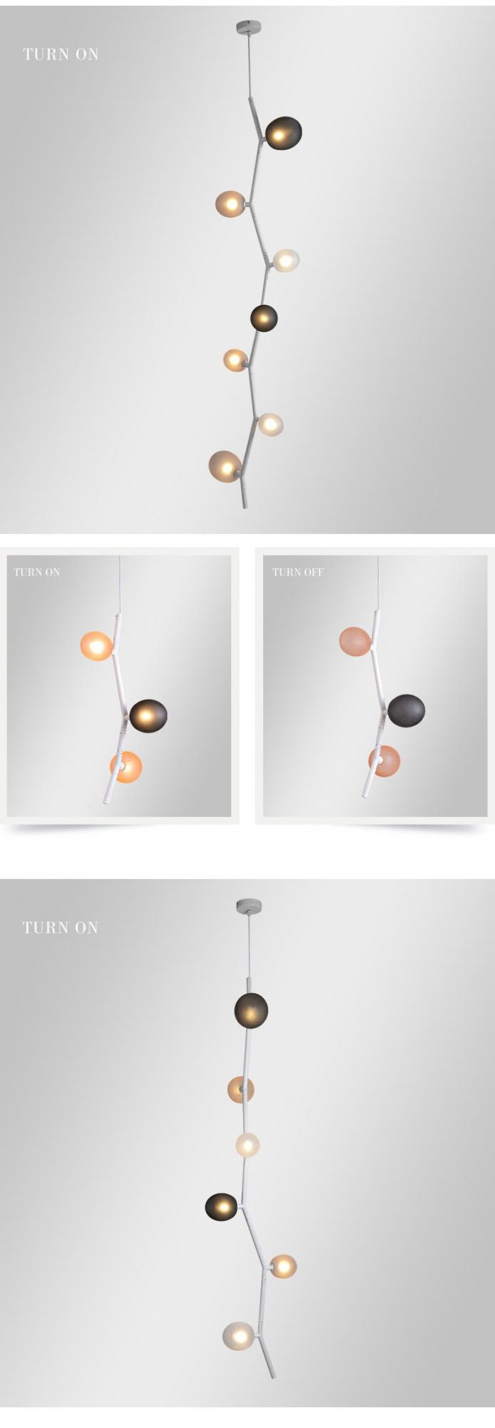 Wholesale High Quality Modern Indoor Decoration Hanging Ceiling Lighting Glass Chandelier Pendant Lamp