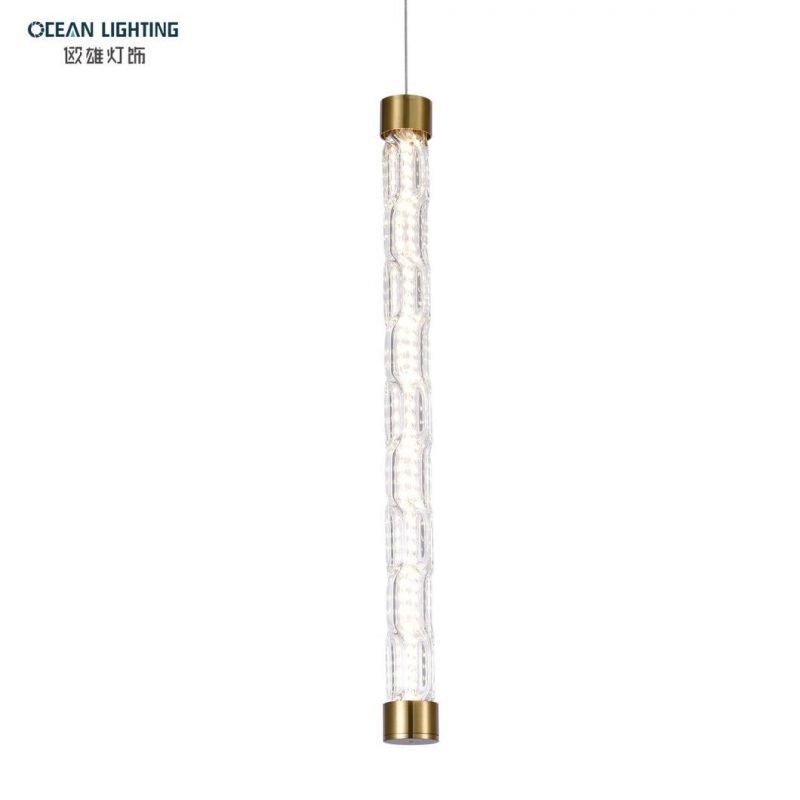 Ocean Lamp Zhongshan Factory Decorative Chandelier Customized Brass Gold LED Glass Pendant Lamps