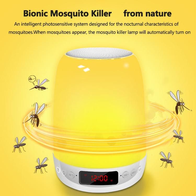 Touch Lamp Speaker Mosquito Repellent Colorful Night Light LED Display Smart Portable Wireless Bt Speaker