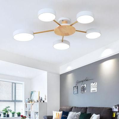 Bedroom Living Room Ceiling Chandelier Bedroom Nordic Wooden Ceiling Light (WH-WA-18)