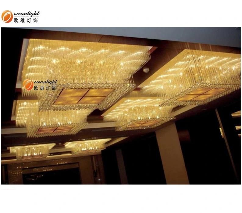 Modern Lobby Crystal Hotel Chandelier Pendant Light for Project Chandelier Chandeliers Lighting