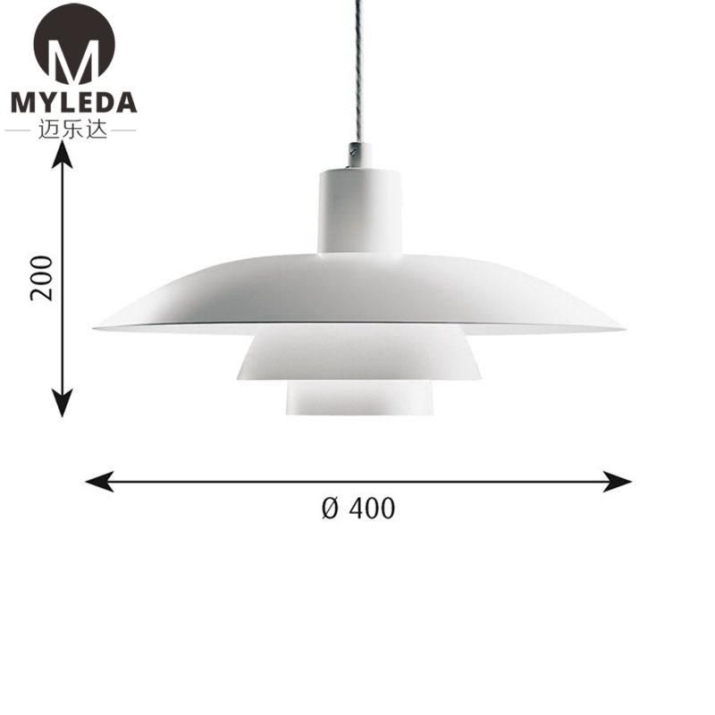 Interior White Metal Modern Pendant Hanging Decorative Light