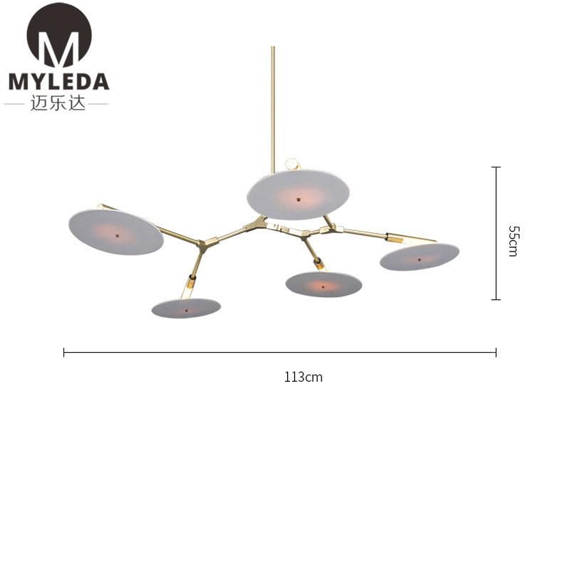 Decorations White Wisteria Flower Chandelier Lighting