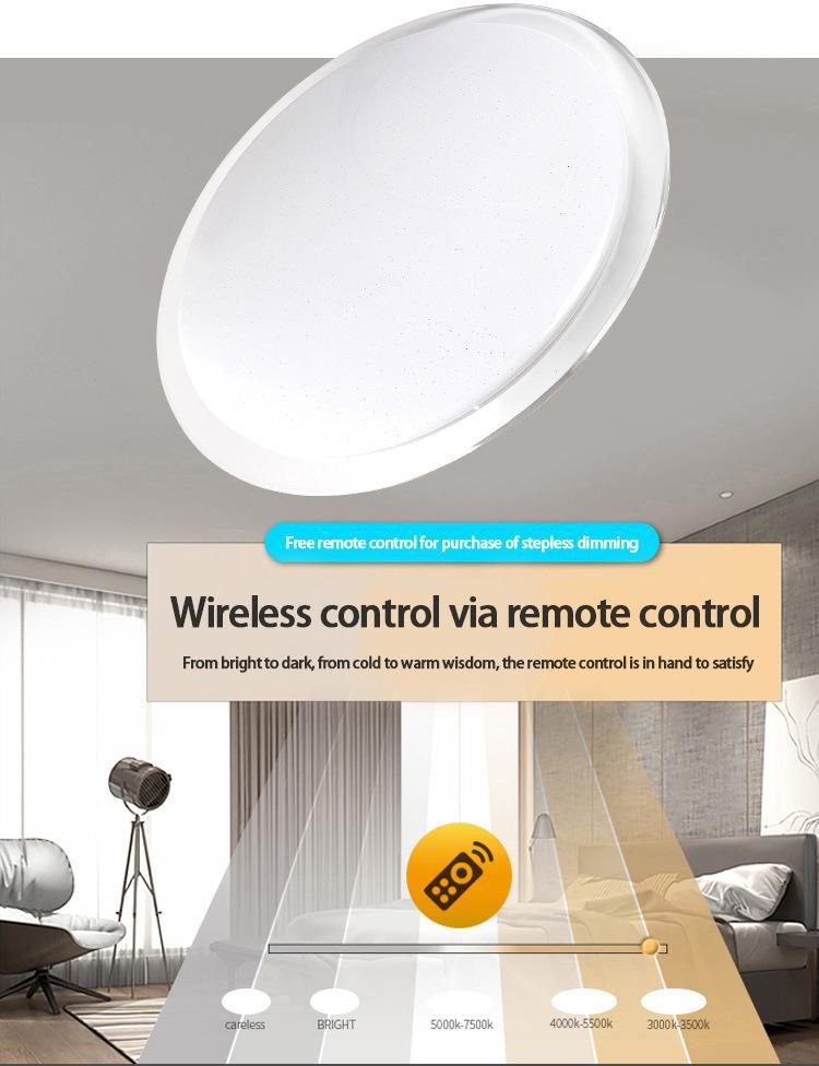 CE CCC Smart Wifiroom Emergency Pvcled Ceiling Lamp Concrete Ceiling Light