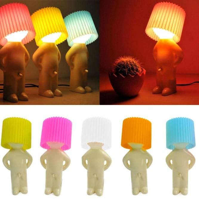 New Shy Man Small Table Lamp Desktop Light LED Night Lights