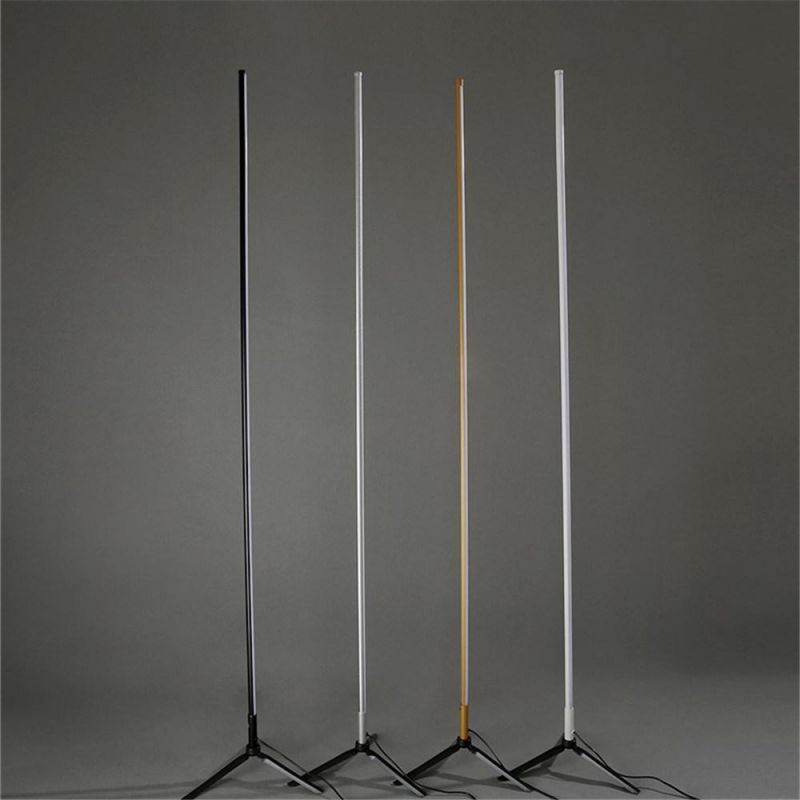 Simple Floor Lamp Study Bedroom Metal Line Strip Standing Lamps Designer Creative Home Decor Light Fixtures