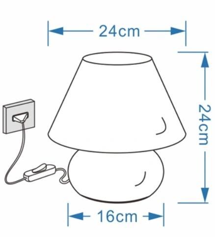 LED Desk Lamp Mushroom LED Study Light Table Lamp
